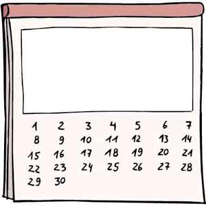 Monats-Kalender